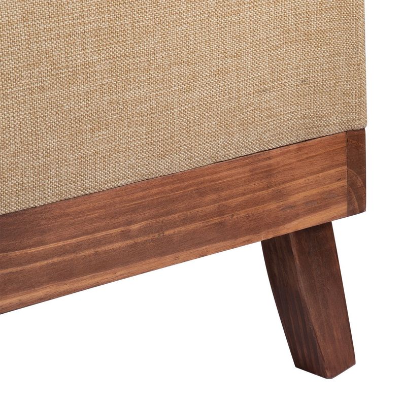 Banqueta con Baúl Incy Beige Delta 120x40x50 cm Máxima Design-5