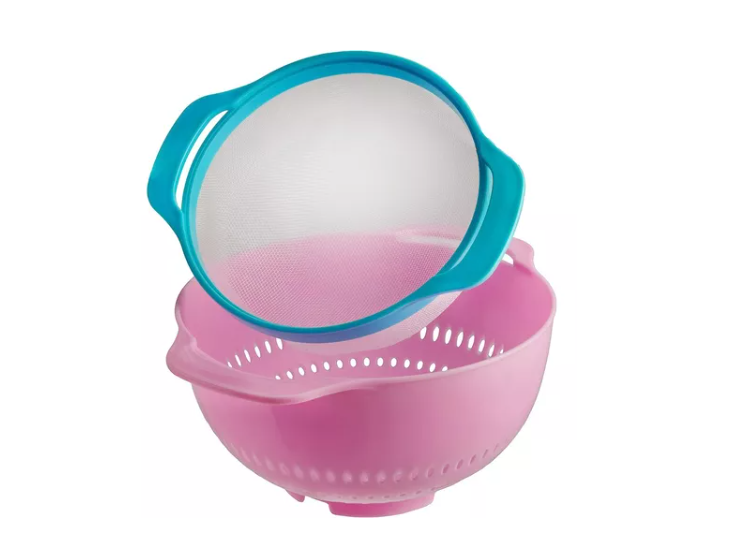 Set De Tazas Medidoras Cernidor Colador Bowl -4