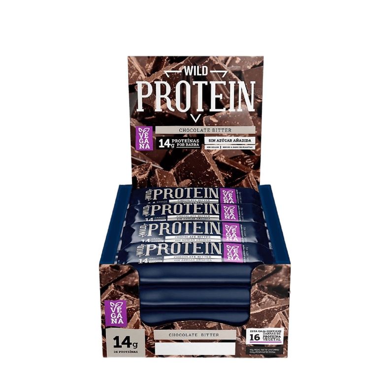 Wild Protein Vegana 16 U Chocolate Bitter 14 grs