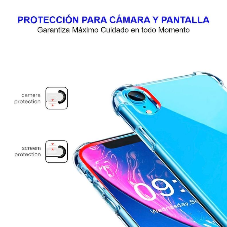 Carcasa Para iPhone XR Y Mica Lamina De Vidrio-2