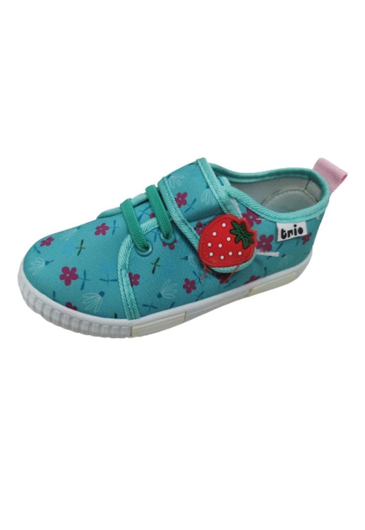Zapatilla Niña Celeste Velcro-0