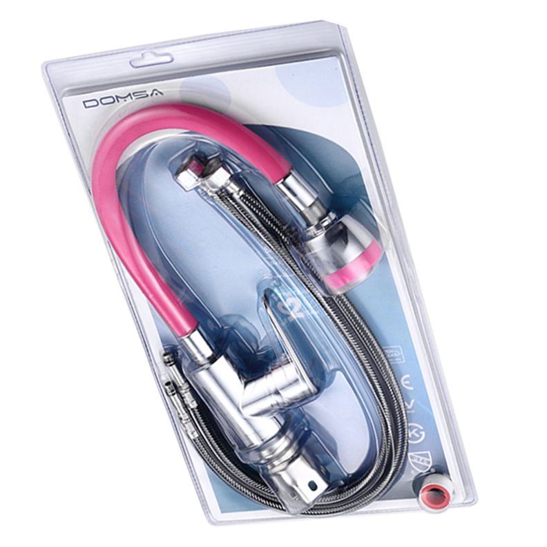 Monomando Lavaplatos Flexible Domsa CGC-200-ROSADO-3