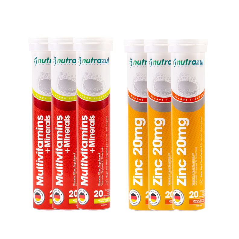 Multivitaminico (3) + Zinc 20 Mg (3) - Pack 6 Unidades. Diseno 9