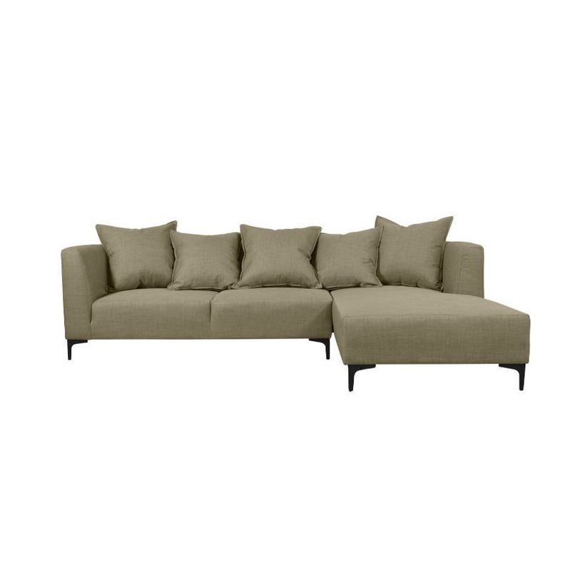 Seccional Cordelia Chenille Tipo Lino Beige