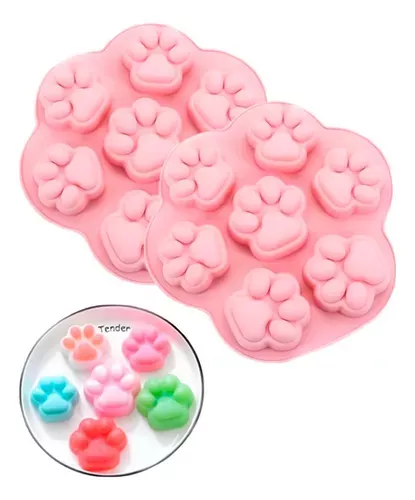 Pack X2 Moldes De Chocolate Moldes Silicona Patitas Patas  x2-ROS-110777-1