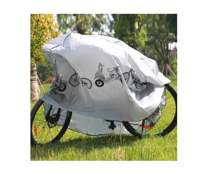 Carpa Funda Lona Cubre Moto Bicicleta Con Diseño-2
