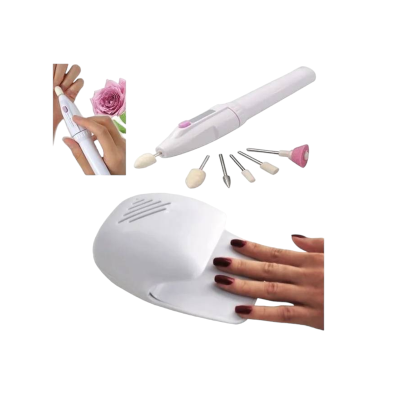 SET MANICURE  5 PZAS SECADOR UÑAS MANICURE AR38 -0
