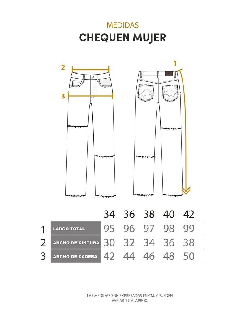 Pantalon Jeans Cortes Chequen Blanco Mujer-4