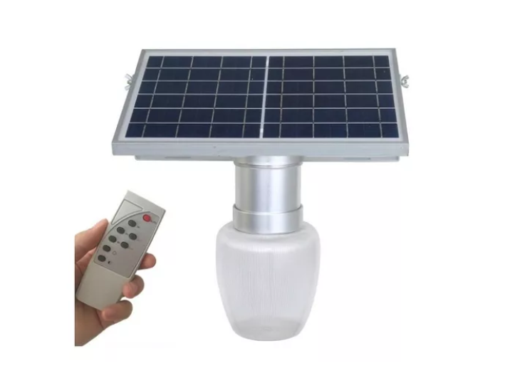Foco Led Solar Exterior Para Jardín 10w-1