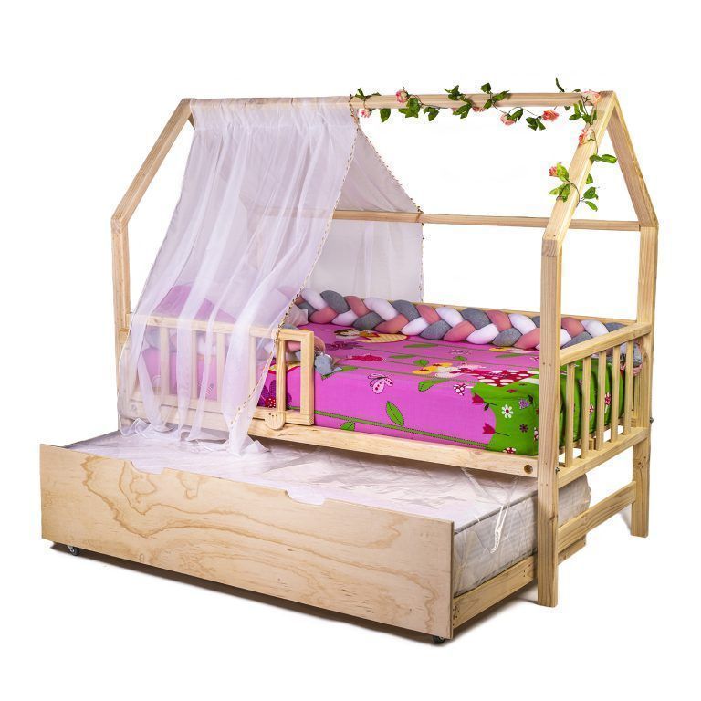 Cama nido casita bv para niños - 1 plaza-0