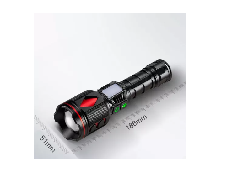 Linterna Tactica Led 30w Alta Potencia Con Luces -1