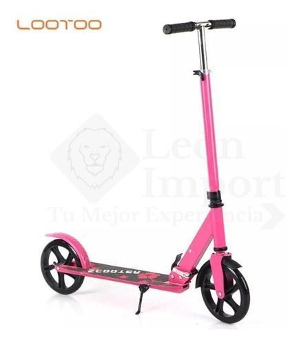 Scooter Metálico Edad 8 A 17 Resistente Ajustable Unisex-3
