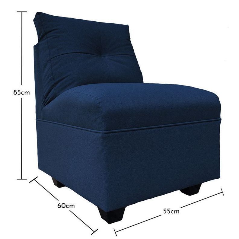 Juego Living Mateo Chenille Azul Pata Plastica 3C.1C.1C-8