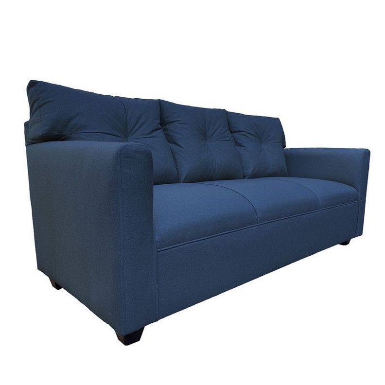 Juego Living Mateo Chenille Azul Pata Plastica 3C.1C.1C-4