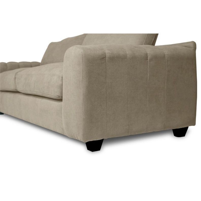 Sofá Briana Felpa Beige 3 Cuerpos-2