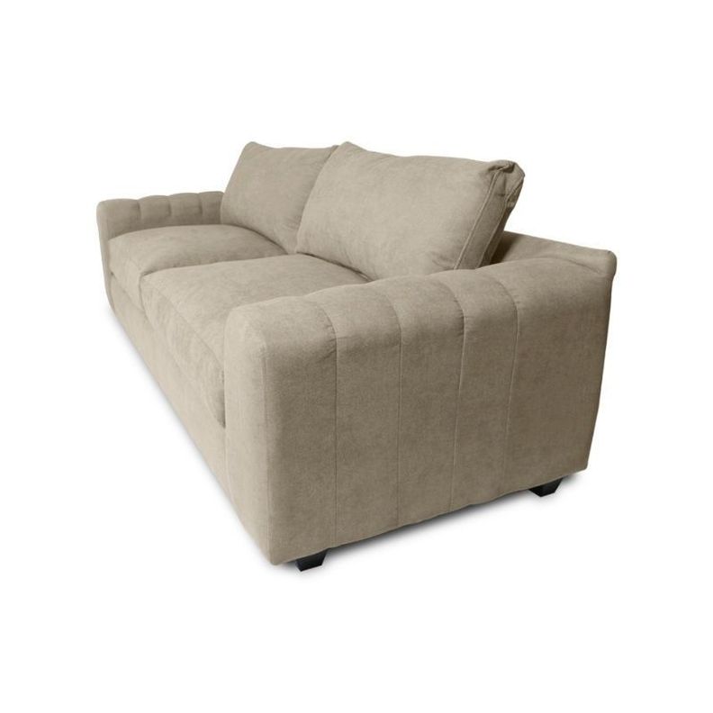 Sofá Briana Felpa Beige 3 Cuerpos-1