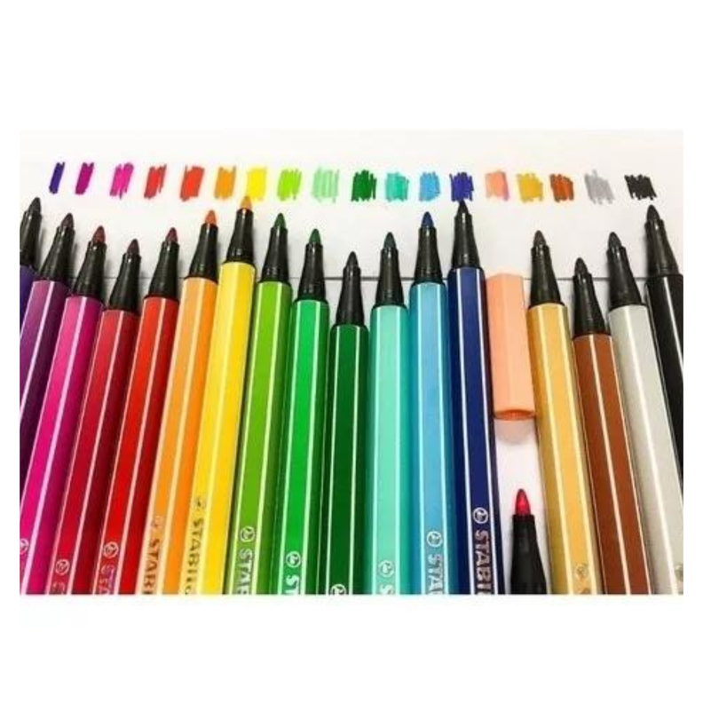 Marcadores Punta Fina Stabilo Pen 68 40 Colores-3