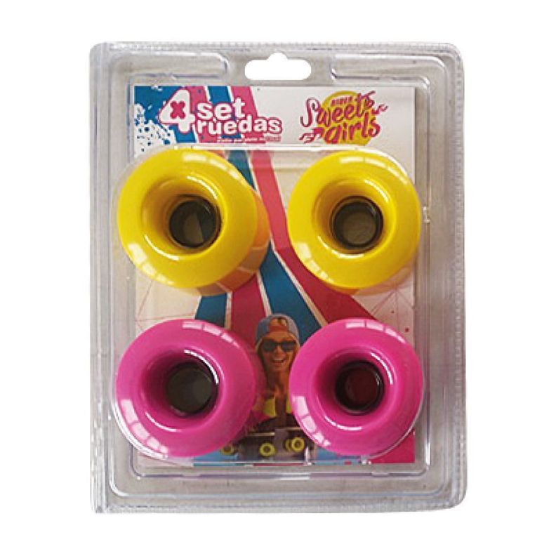 Set 4 Ruedas Rider Repuesto Sweet Multicolor-2