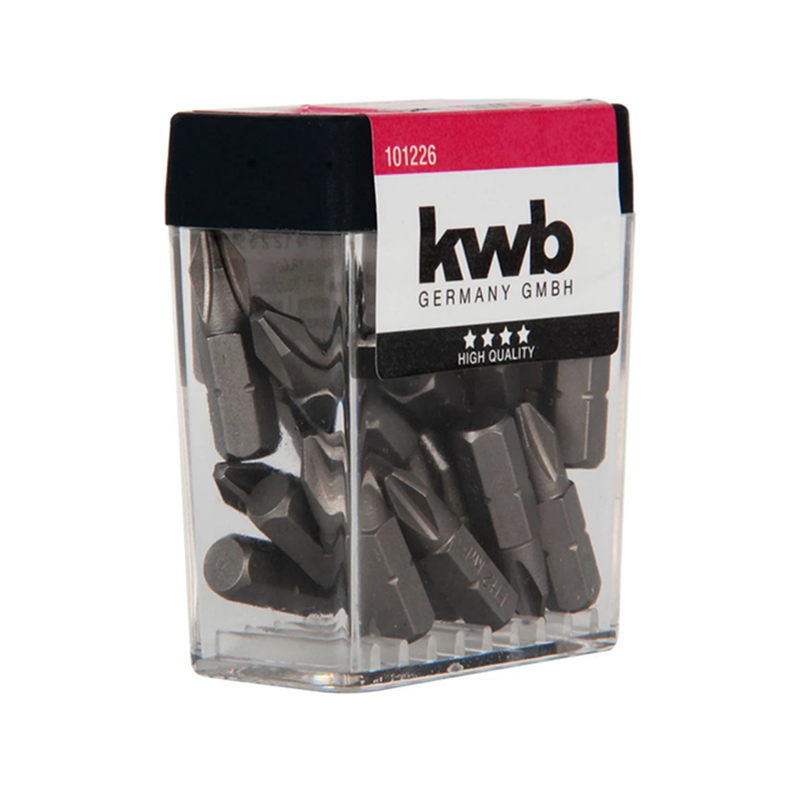 Set Juego De Puntas P/ Atornillador Ph2 Phillips 25 Unds Kwb-2