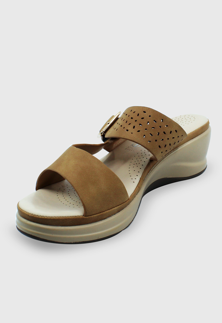 Sandalia Dora camel Stylo Shoes-4