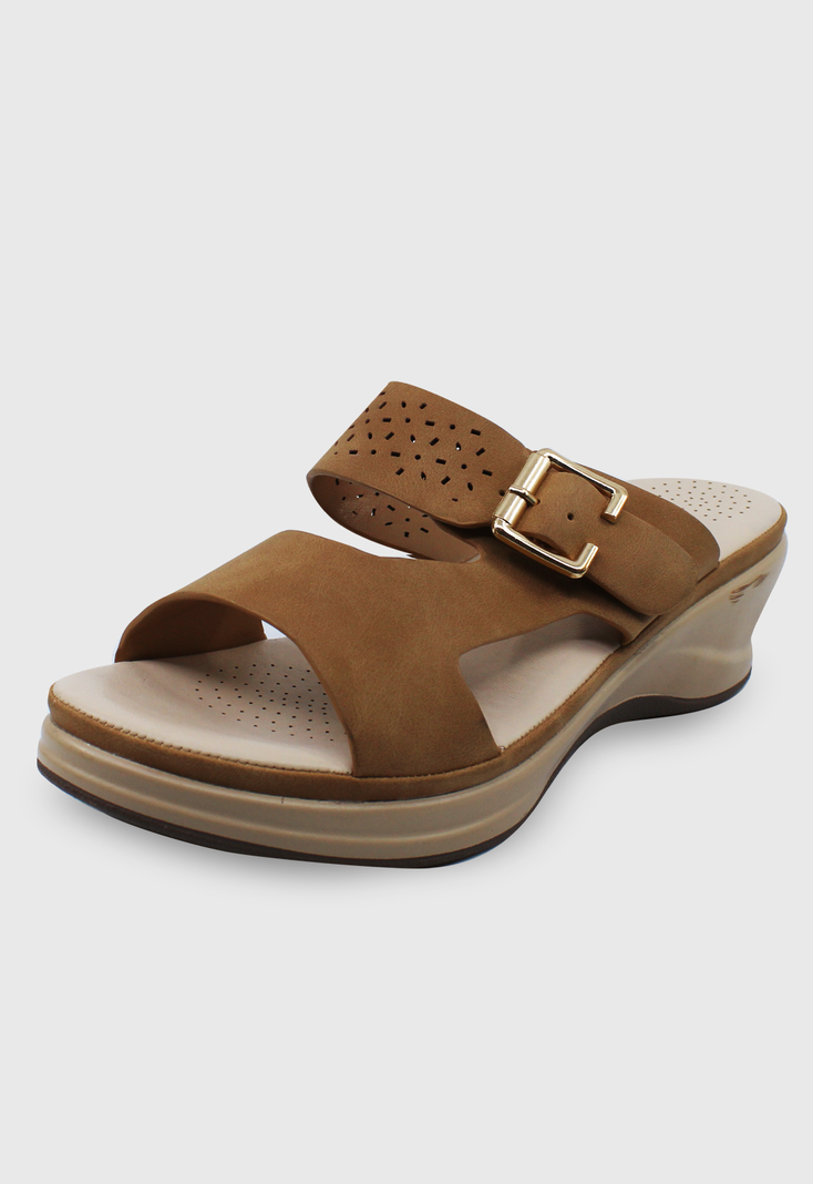 Sandalia Dora camel Stylo Shoes-2