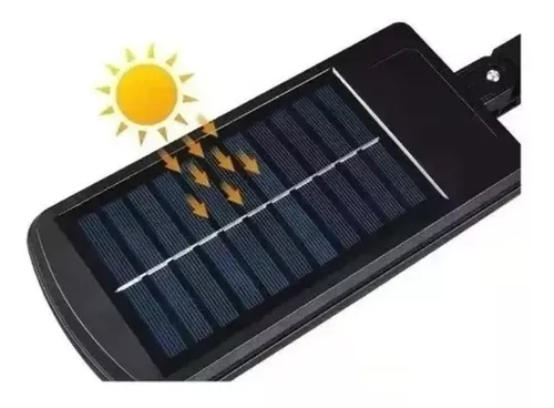 Luminaria Led Solar Chip 48 Cob + Control Y Luz Fija 50w-3