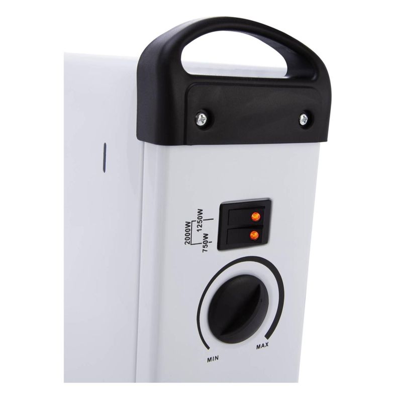 Calefactor Convector Electrico 2000W Blanco KCE-DL06 Kendal-4