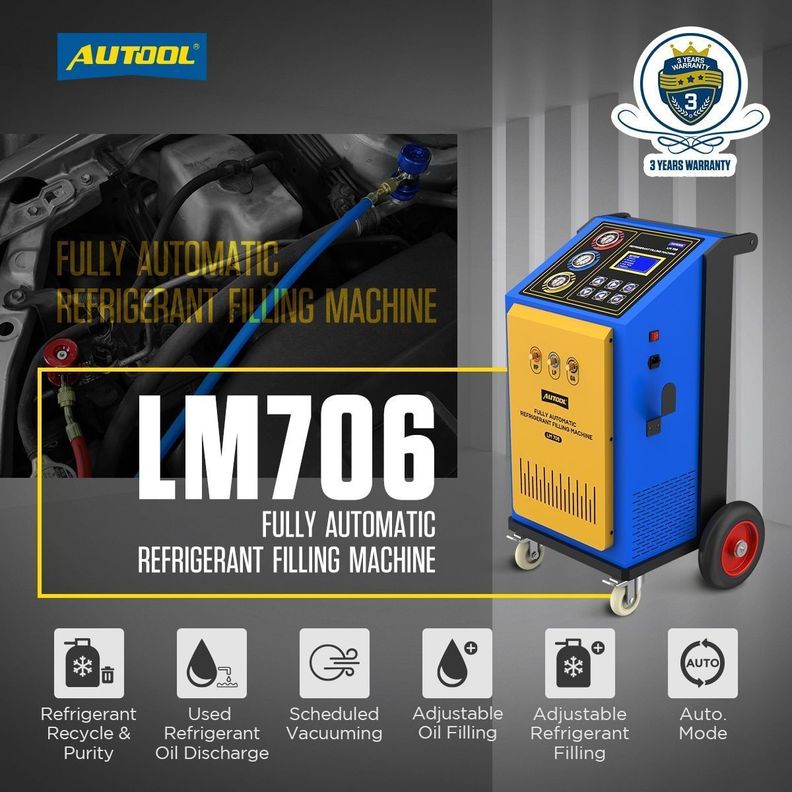 Máquina de llenado y recuperación de Refrigerante LM706 -1