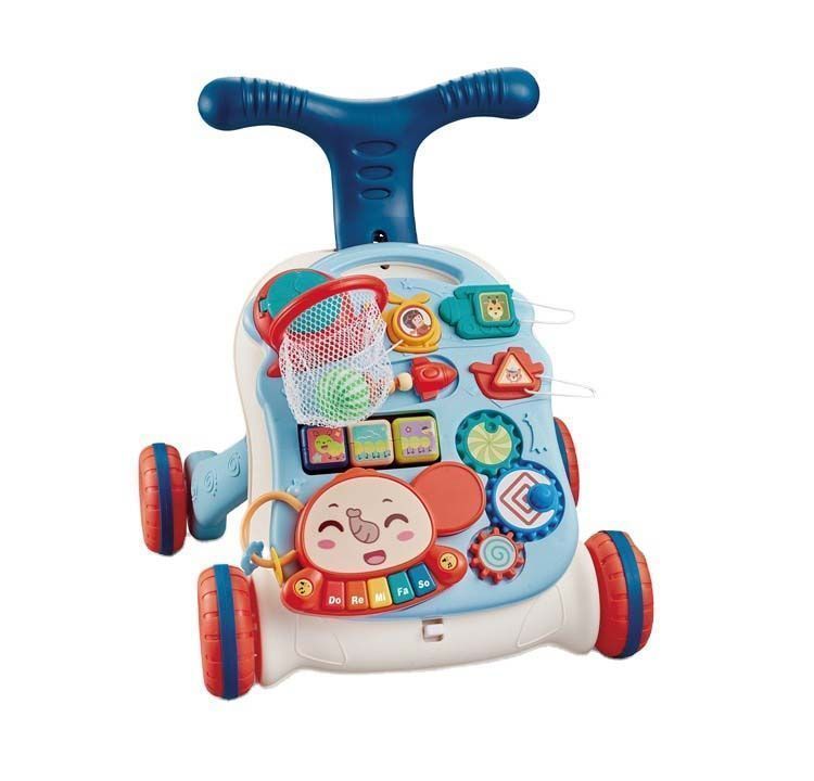 Andador Caminador Correpasillos 2 En 1 Convertible En Centro De Actividades Mesa Musical Bebe-0
