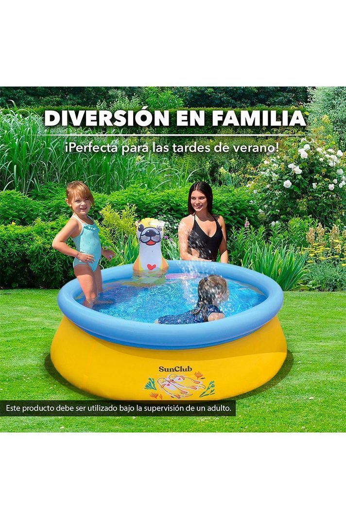 Piscina Inflable Nutria 457 L 41x150 cm Amarillo-4