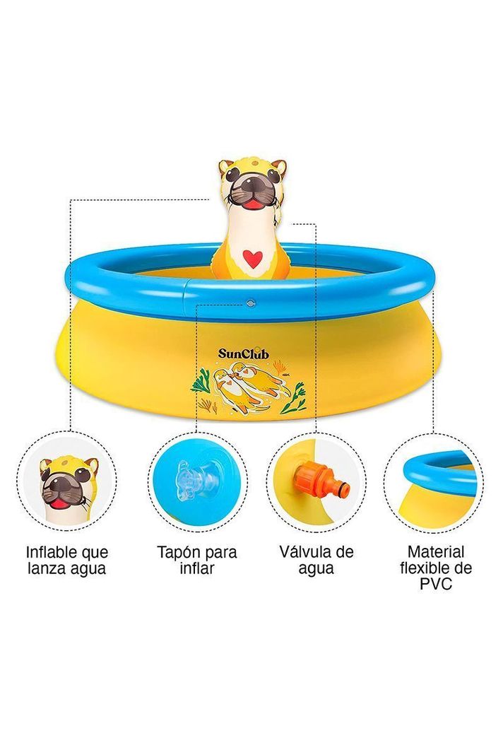 Piscina Inflable Nutria 457 L 41x150 cm Amarillo-3