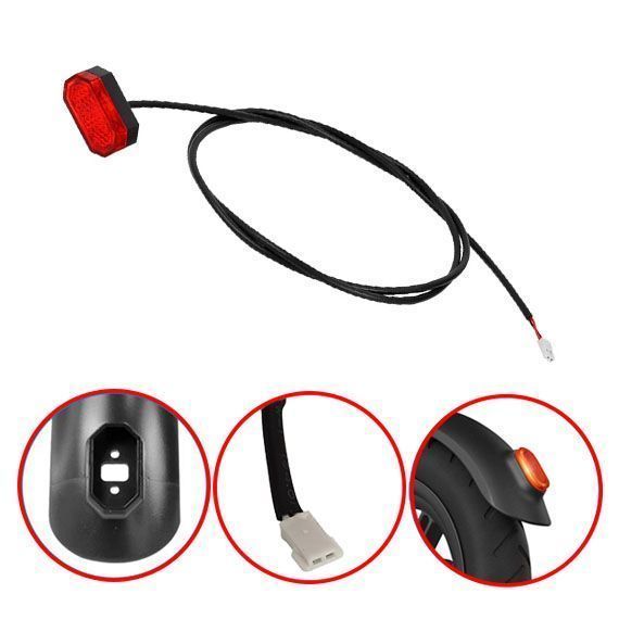 Luz Trasera Scooter Eléctrico Clon Xiaomi Forma Hexagonal-4