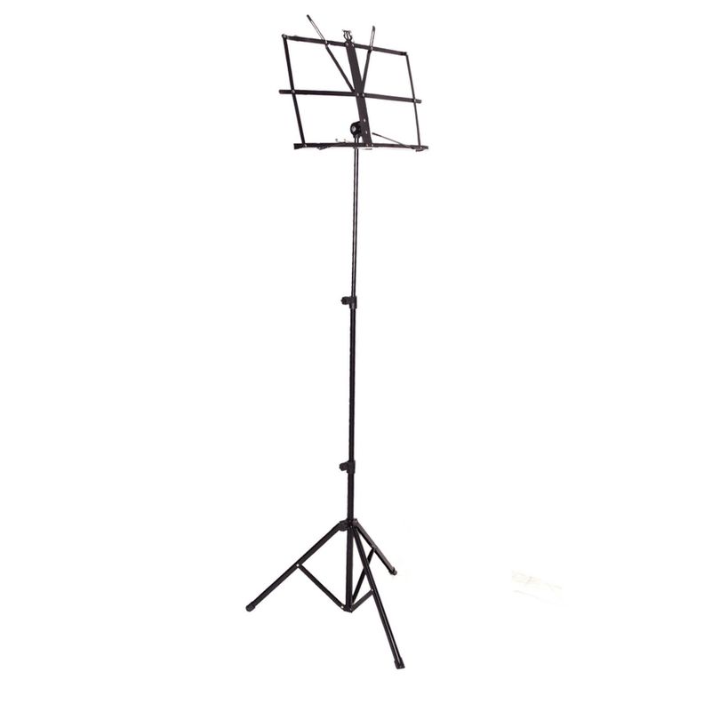 ATRIL DE PARTITURA PLEGABLE NEGRO C/FUNDA HONDO-0