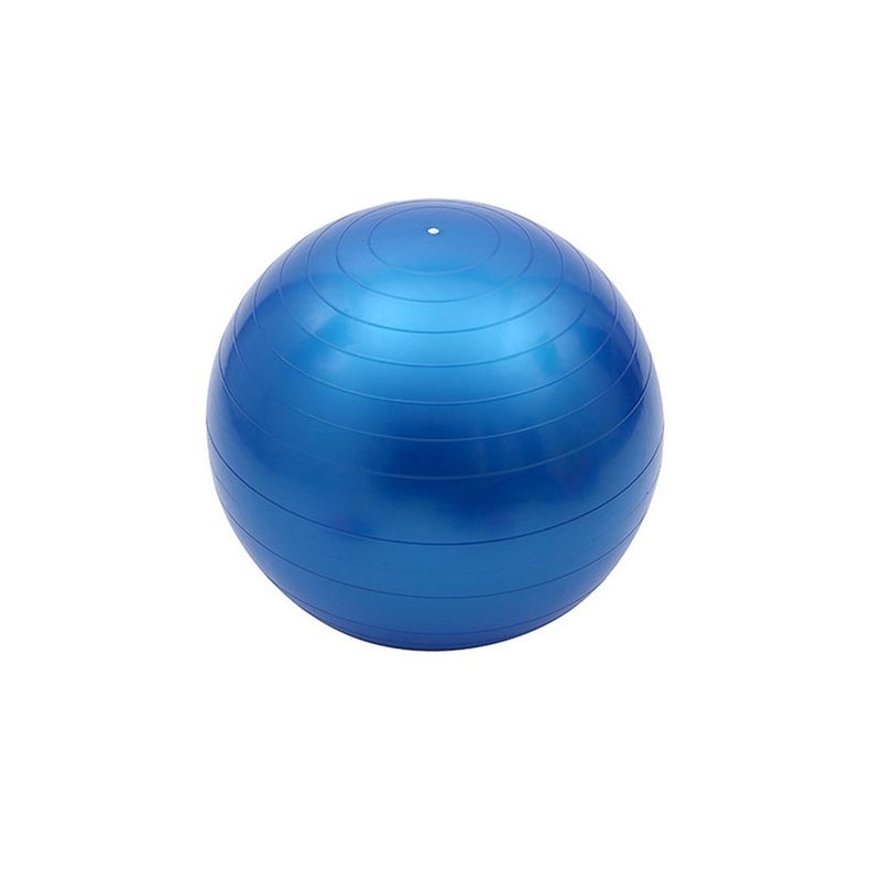 Balon Pilates Yoga 75cm Con Inflador Azul-0