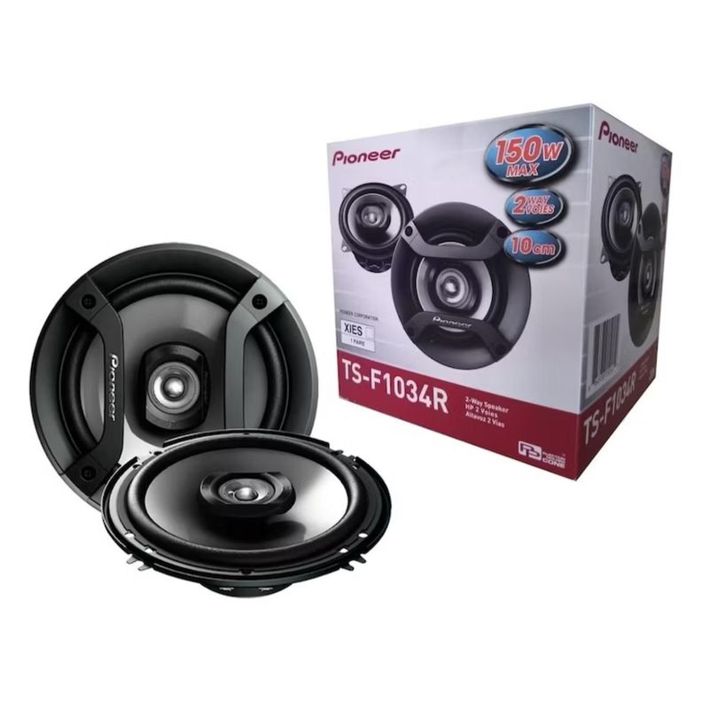 Pack 2 Parlantes 4" 10cm Para Automovil Negro TS-F1034R Pioneer-2