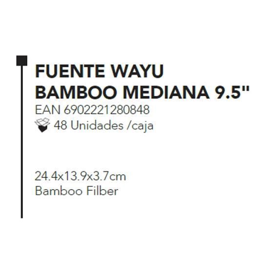 Fuente Wayu Bamboo Mediana 9.5''-2