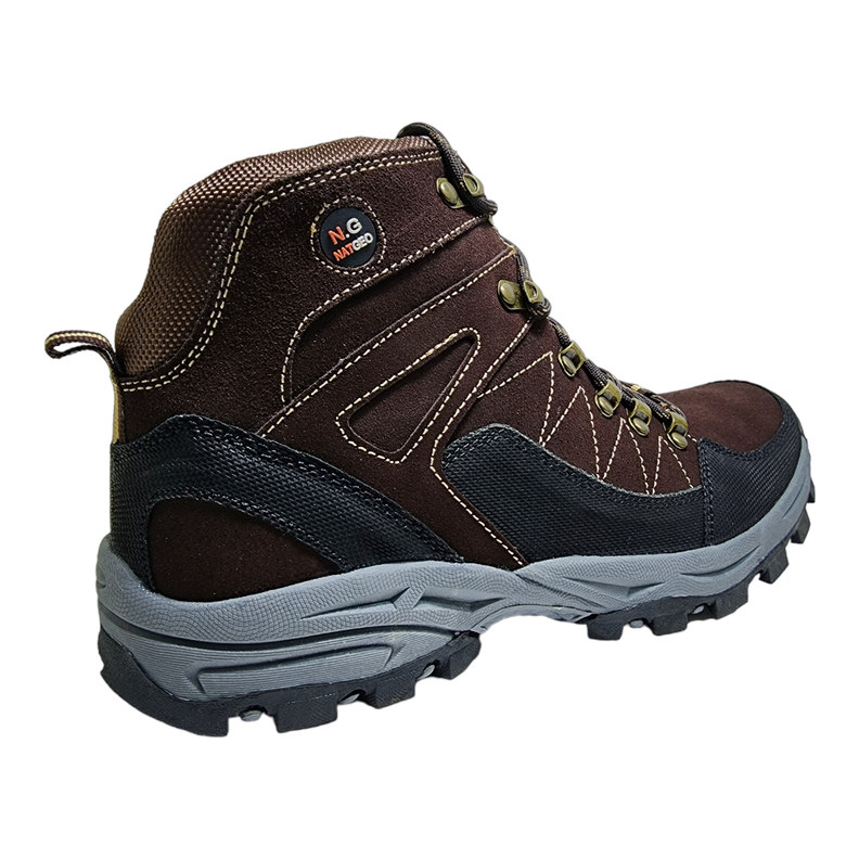Zapatilla Caña Natgeo Hombre Café y Negro-1