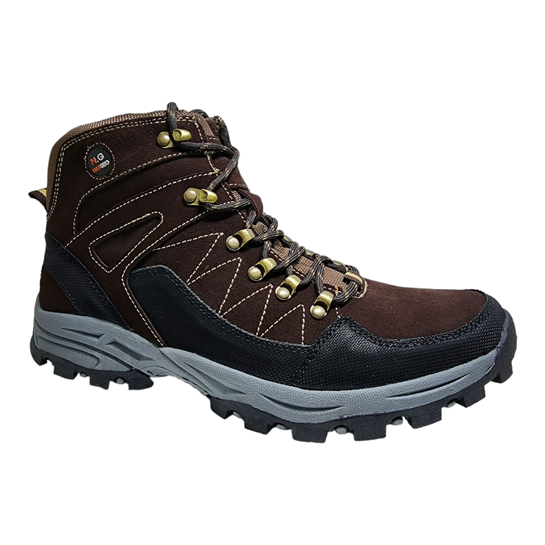 Zapatilla Caña Natgeo Hombre Café y Negro-0