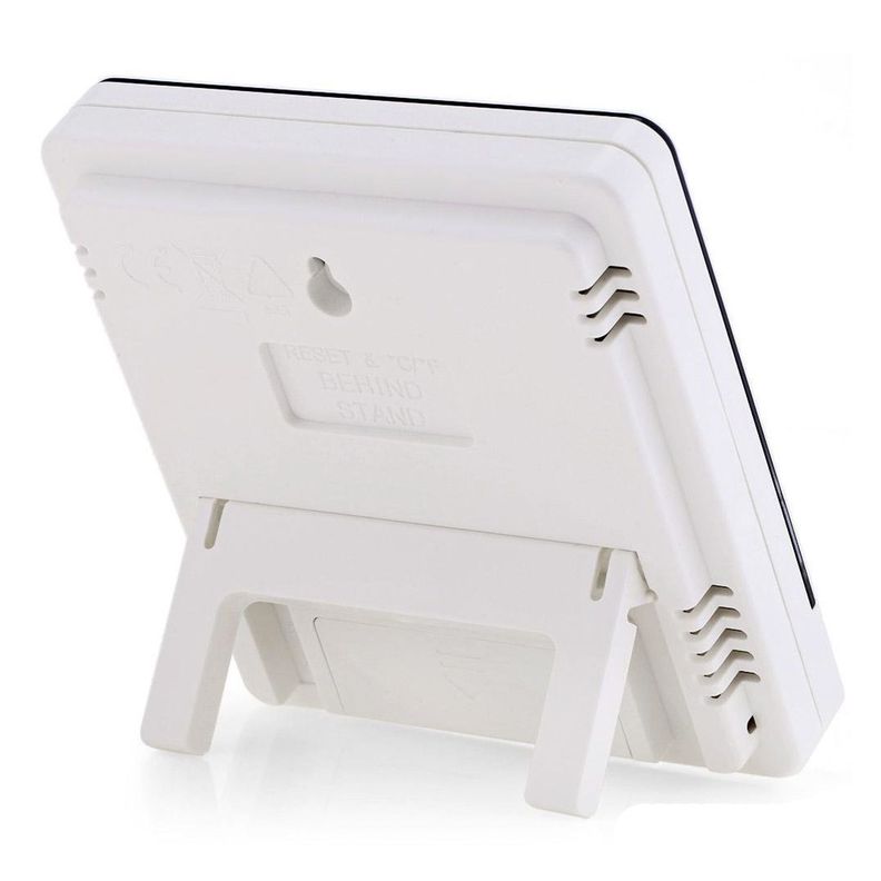 Medidor Para Temperatura y Humedad HTC-1 Incluye Reloj Alarma-3