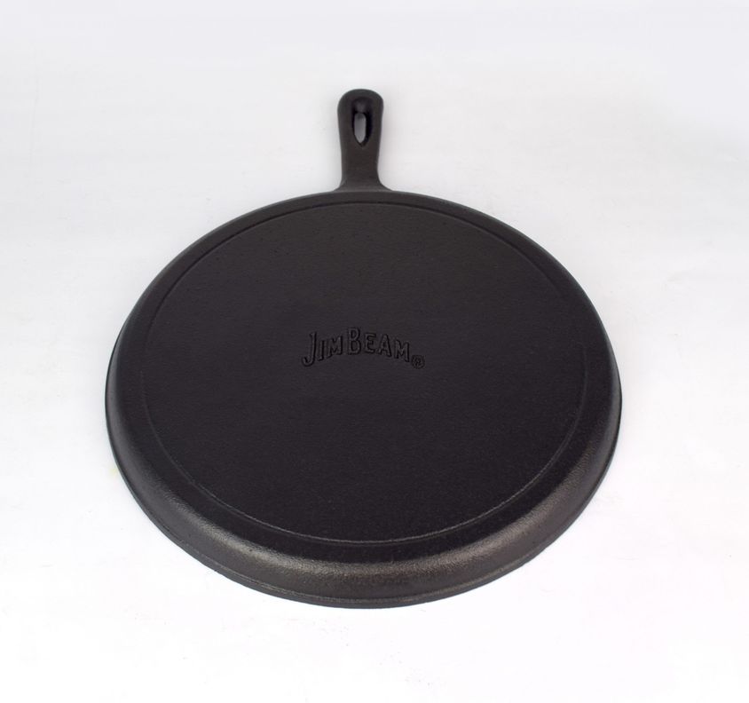 Plancha Redonda 26cm De Hierro Fundido Jim Beam-1