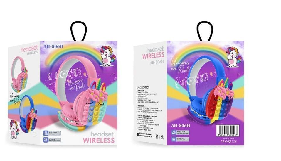 Audífonos Popit Unicornios Bluetooth-2