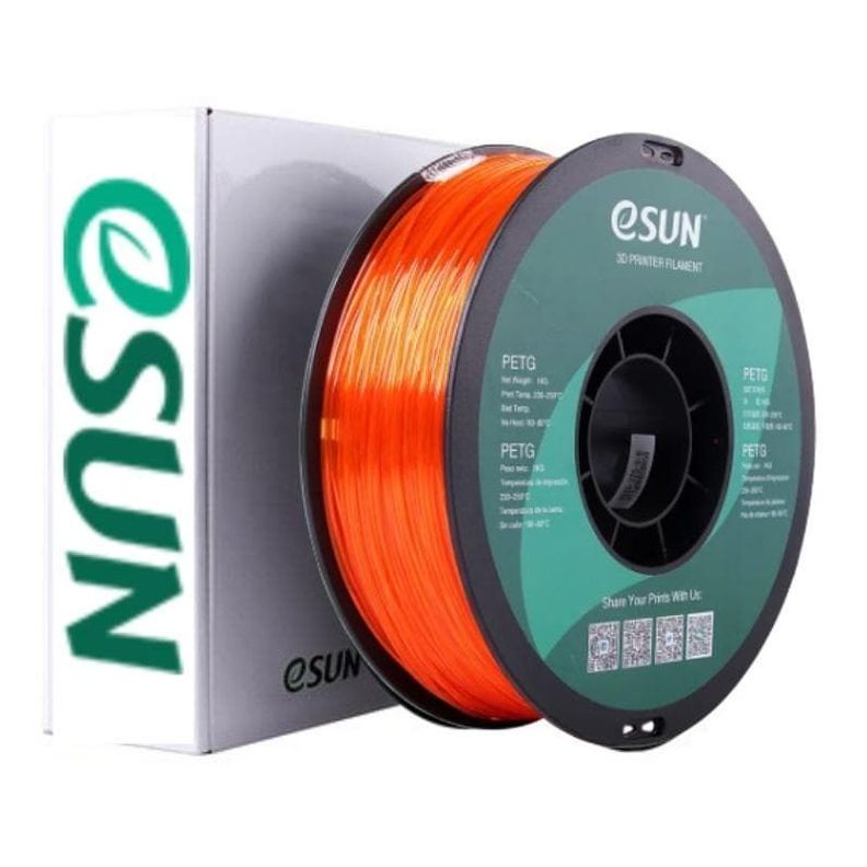 Filamentos Petg Esun 1kg 1.75mm Naranjo-0