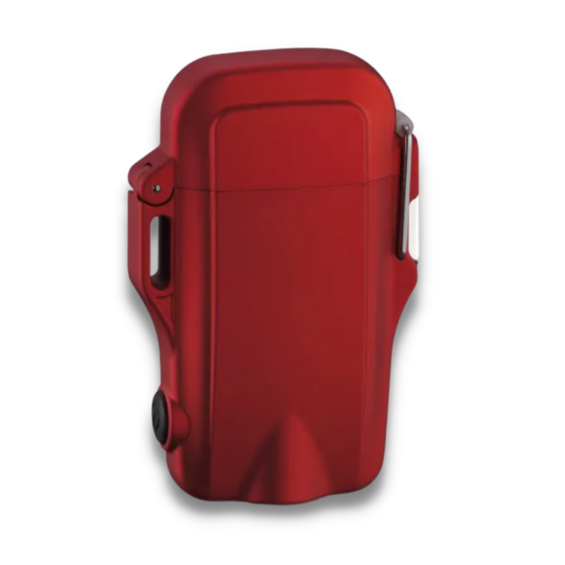 Encendedor Eléctrico Plasma Outdoor • Impermeable • Recargable • Rojo-2