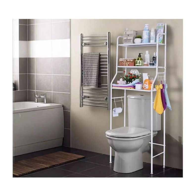 Estante Organizador De Baño 165x53x26cm Blanco-1