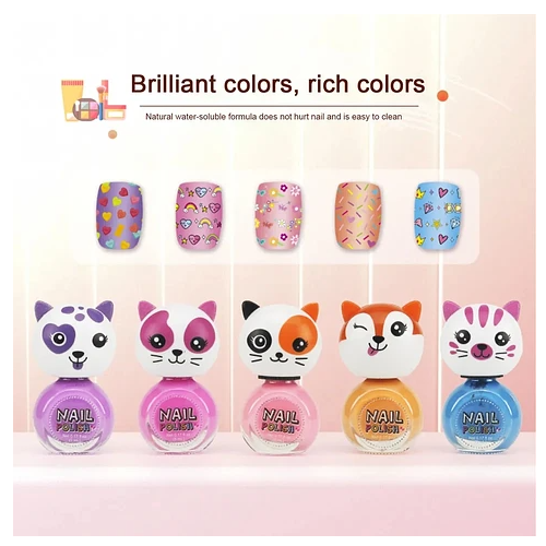 Kit De Esmalte De Uñas Con Secador Para Niñas -3