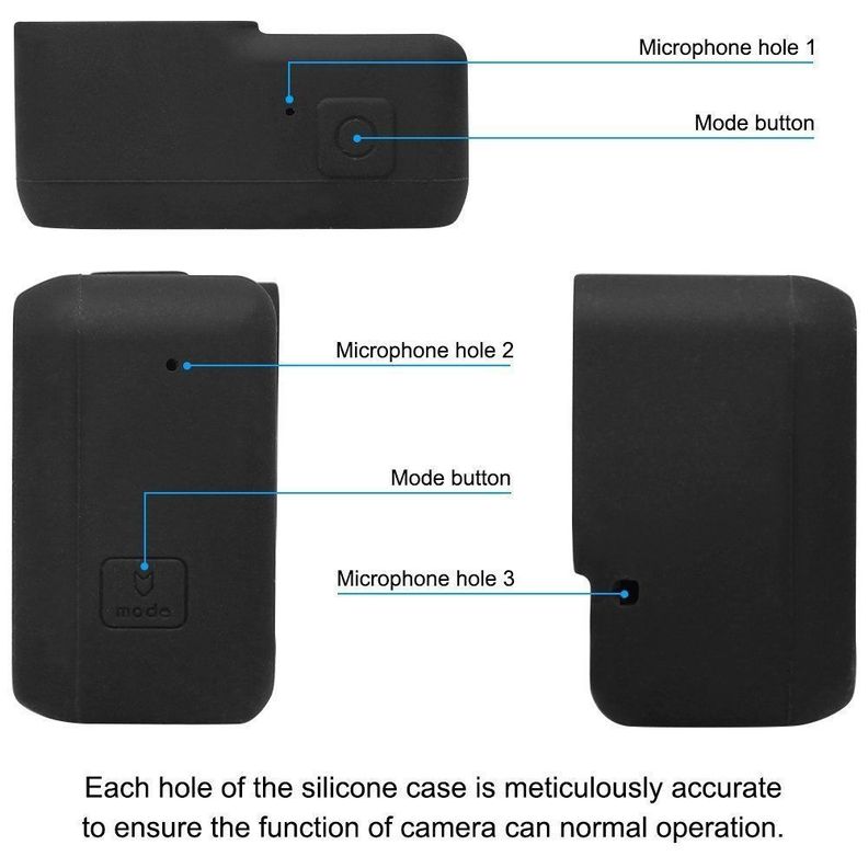 Funda Protectora De Silicona Para Gopro Hero 5 6 7-1