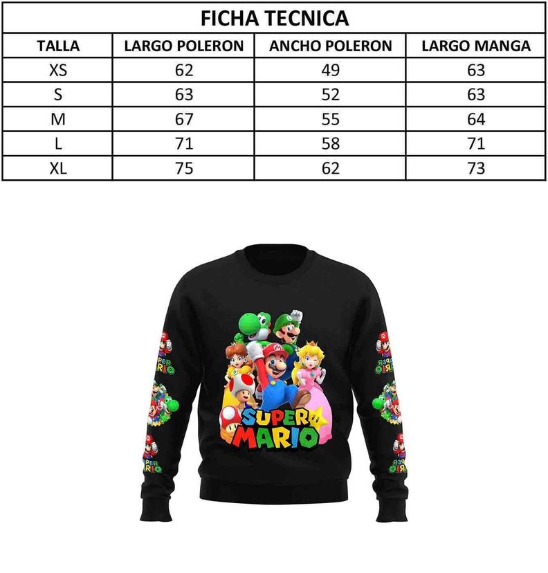 Polerón Polo Super Mario Bros D4-2
