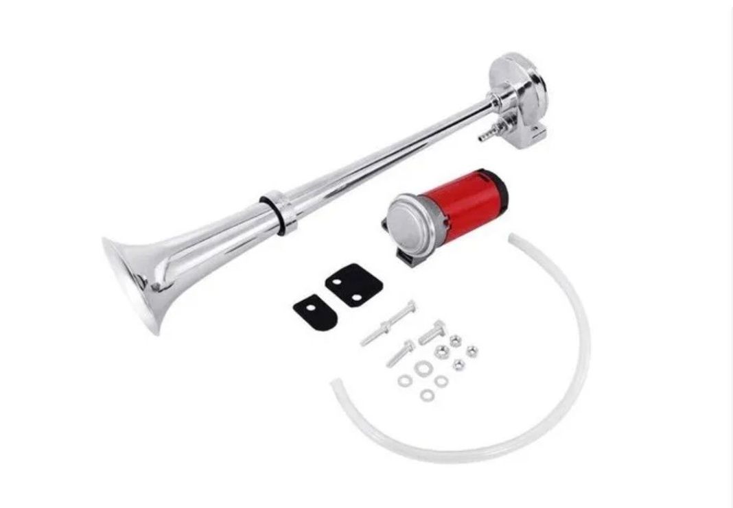 Bocina 24v Eléctrica Trompeta Aire Comprimido Universal Auto-3