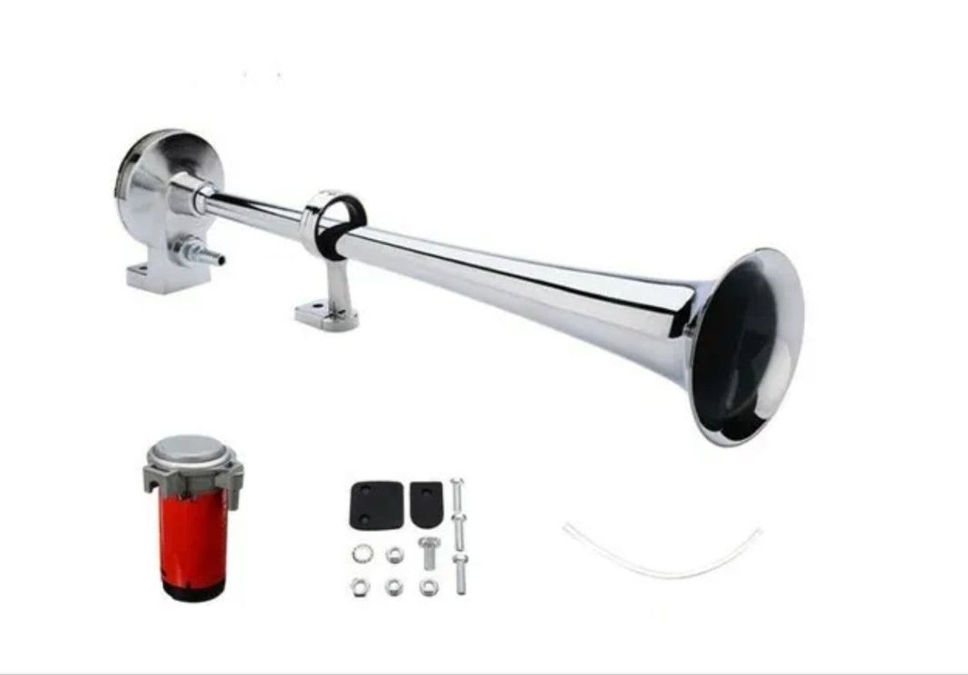 Bocina 24v Eléctrica Trompeta Aire Comprimido Universal Auto-2