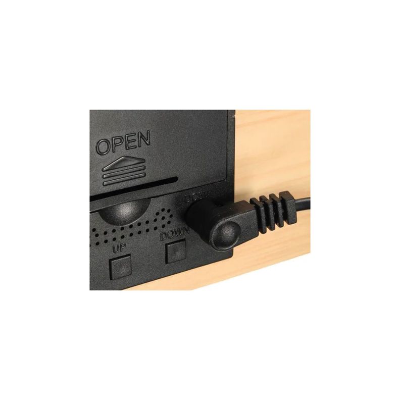 Reloj Despertador Digital Led de Madera Tecnolab-2